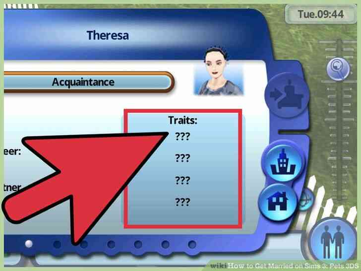 Image intitulée mariez-vous sur Sims 3_ Animaux de compagnie 3DS Étape 2